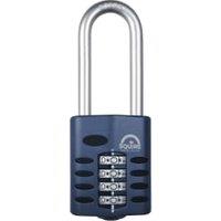 Squire Combination Padlock with Extra Long Hardened Steel Shackle - 50mm