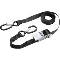 Master Lock Certified Black Ratchet Strap with S Hook - 5m x 25mm