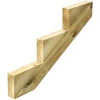 Wickes 3 Tread Decking Stair Stringer - 45 x 250 x 906mm