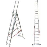 Tb Davies 2.58m Light Duty Aluminium Combination Ladder