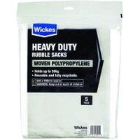 Wickes Heavy Duty Woven Bags - Pack of 5