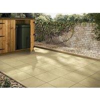 Marshalls Richmond Smooth Buff Paving Slab - 600 x 600 x 38mm