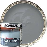 Ronseal Satin Diamond Hard Floor Paint - Slate - 2.5L