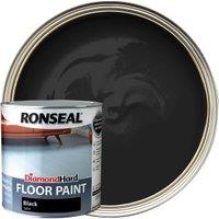 Ronseal Satin Diamond Hard Floor Paint - Black - 2.5L