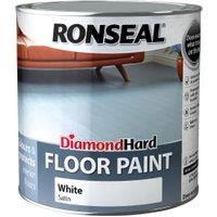 Ronseal Satin Diamond Hard Floor Paint - White - 2.5L
