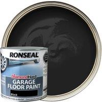 Ronseal Satin Diamond Hard Garage Floor Paint - Black - 2.5L
