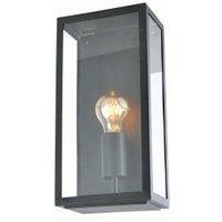 Zinc Minerva Satin Black Lantern Light - 60W