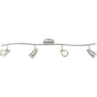 Inlight Elara Dimmable Satin Nickel Spotlight Bar - 4 x 35W GU10