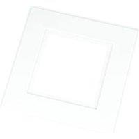 Wickes Single Finger Plate - White - Pack of 2