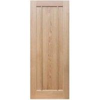 Wickes York Oak Veneer 3 Panel Fully-Finished Internal Door - 1981 x 762mm