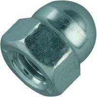 Wickes Steel Dome Nuts - M6 Pack of 10