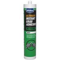 Wickes White Ultimate Instant Grab Adhesive - 290ml