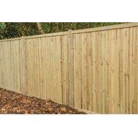 Forest Garden Pressure Treated Acoustic Fence Panel - 1830 x 1800mm - 6 x 6ft - Pack of 4