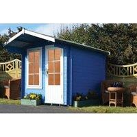 Shire Crinan Garden Log Cabin including Overhang - 10 x 10ft