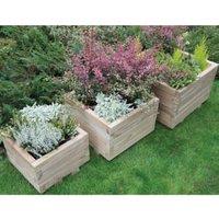 Forest Garden Kendal Square Planter - Set of 3