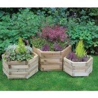 Forest Garden York Hexagonal Planter - Set of 3