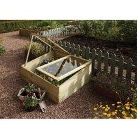 Rowlinson Natural Softwood Styrene Glazed Pent Cold Frame - 1 x 3ft