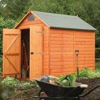 Rowlinson Double Door Security Shed with Apex Window - 8 x 6ft