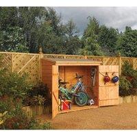 Rowlinson Timber Wall Bike & Garden Storage Unit - 6 x 3ft