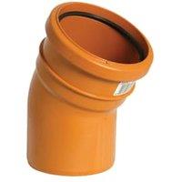 FloPlast 110mm Terracotta Underground Drainage Bend Socket/Spigot - 30