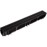 Clark-Drain Channel Drainage & Black Grating - 1m