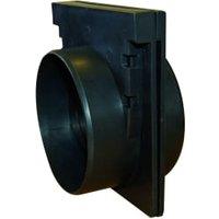 Clark-Drain Black Channel Driveway Grate End Cap - Pack of 2