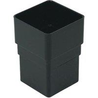 FloPlast 65mm Black Square Line Downpipe Socket