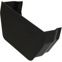 FloPlast 114mm Black Square Line Gutter Internal Stop End