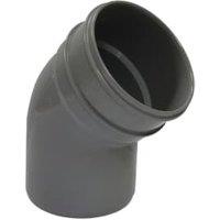 FloPlast 110mm Grey Soil Pipe Offset Bend Spigot/Solvent Socket - 135