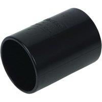 FloPlast WS08B Black Solvent Weld Waste Straight Coupler - 40mm