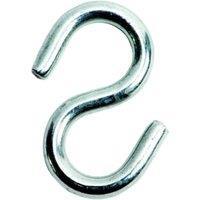 Wickes Zinc Plated S Hooks - 4mm - Pack of 5
