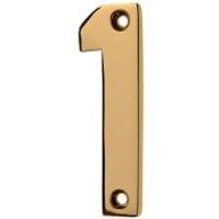 Wickes Brass Door Number - 1