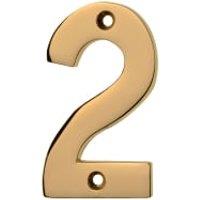 Wickes Brass Door Number - 2