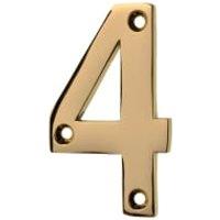 Wickes Brass Door Number - 4