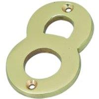 Wickes Brass Door Number - 8