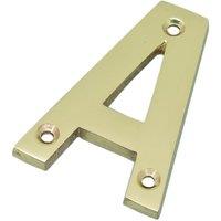 Wickes Brass Door Letter - A