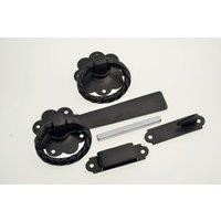 Wickes Twisted Gate Latch - Black