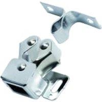 Wickes Double Roller Catch - Chrome