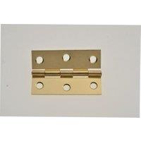 Wickes Brass Butt Hinge - 63mm - Pack of 2