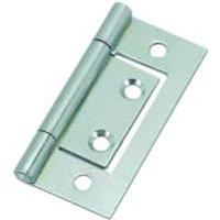 Wickes Zinc Flush Hinge - 51mm - Pack of 2