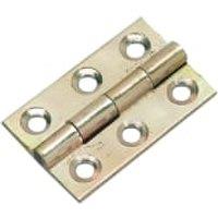 Wickes Solid Brass Butt Hinge - 38mm - Pack of 2