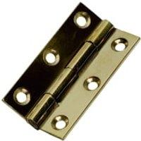 Wickes Solid Brass Butt Hinge - 51mm - Pack of 2