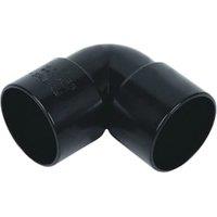 FloPlast WS10B Black Solvent Weld Waste 90 Bend - 32mm