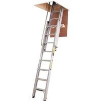 Werner Deluxe 2 Section Aluminium Loft Ladder