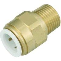 JG Speedfit 15MC(1/2)P Brass Male Coupler - 15 x 12.7mm