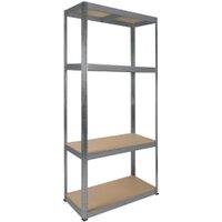 RB Boss 175kg Galvanised Shelf Kit with 4 Wood Shelves - 1600 x 750 x 350mm