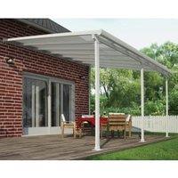 Palram Feria White Polycarbonate Patio Canopy - 4250 x 3870mm