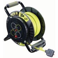 Masterplug 13A Pro-XT 4 Socket Anti-Twist Fixed Socket Open Reel Cable - 30m