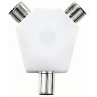 Ross Coaxial Y Aerial Splitter with Nickel Plated Connectors