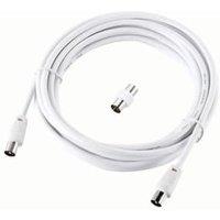 Ross TV Coaxial Cable with Male to Male Coupler - 5m